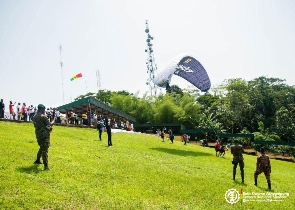 Some paragliding scenes