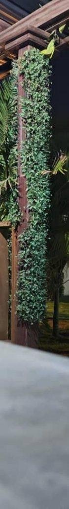 An artificial plant in a hotel