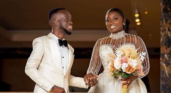 Kwabena Akwaboah Jnr with his bride