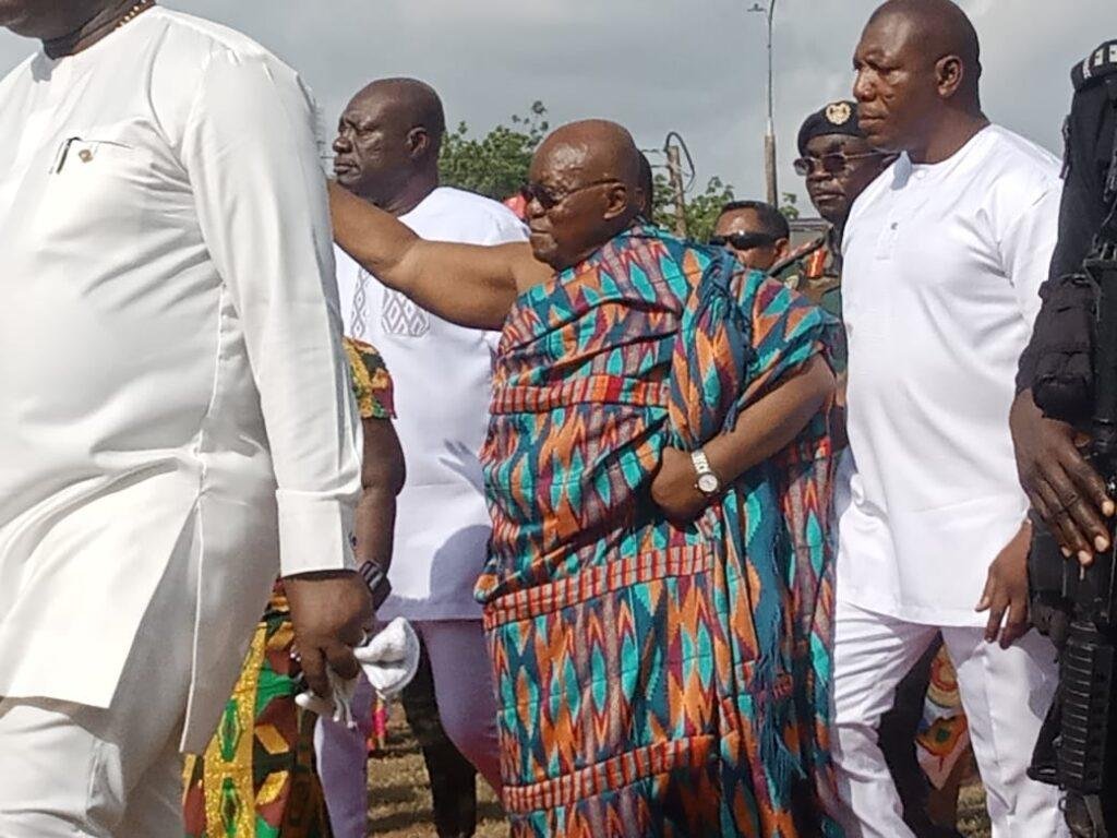 Nana Addo Dankwa Akufo-Addo acknowledging cheers from guests