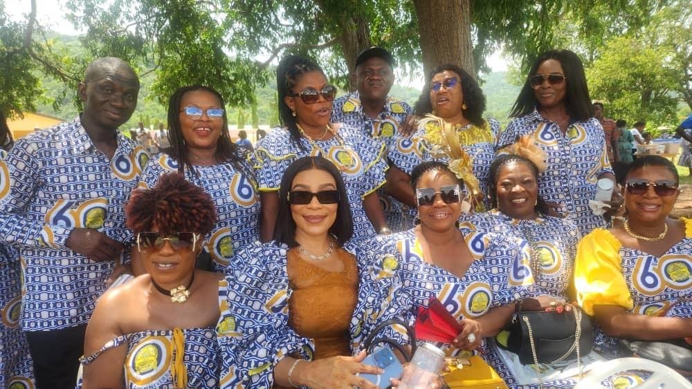 Selasi  Ibrahim(second from right) and her year mates in a group picture