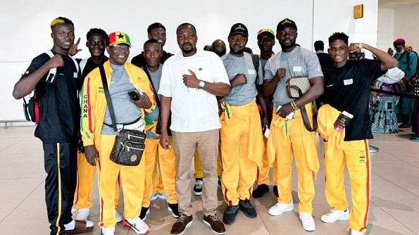 The Black Bombers team on arrival in Bankok
