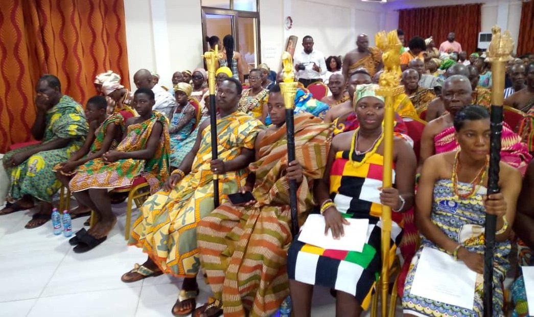 Chiefs and people of Asogli at the lauching ceremony of the 2024 Asogli yam festival.