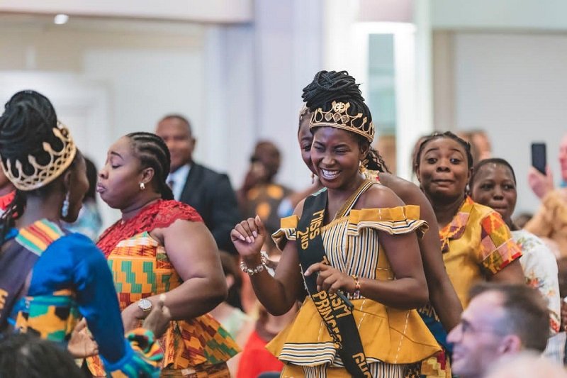 Miss Tourism Princesses on the dance floor at the celebration
