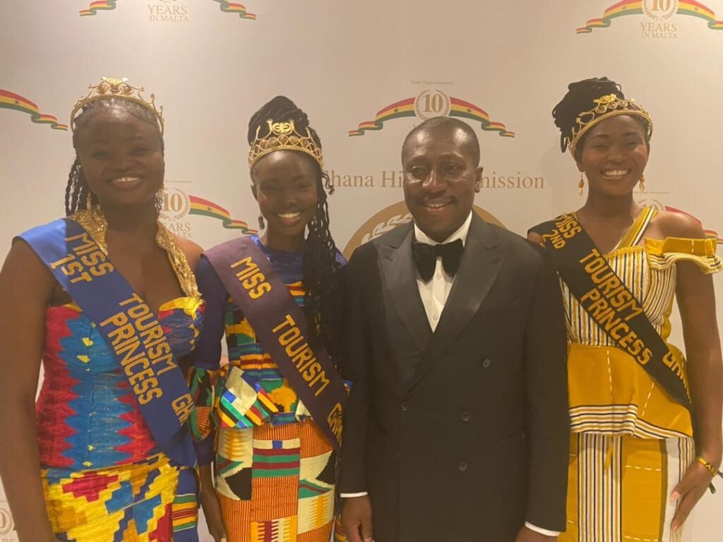 Miss Tourism Princesses with the Majority Leader of Parliament, Alexander Afenyo-Markin