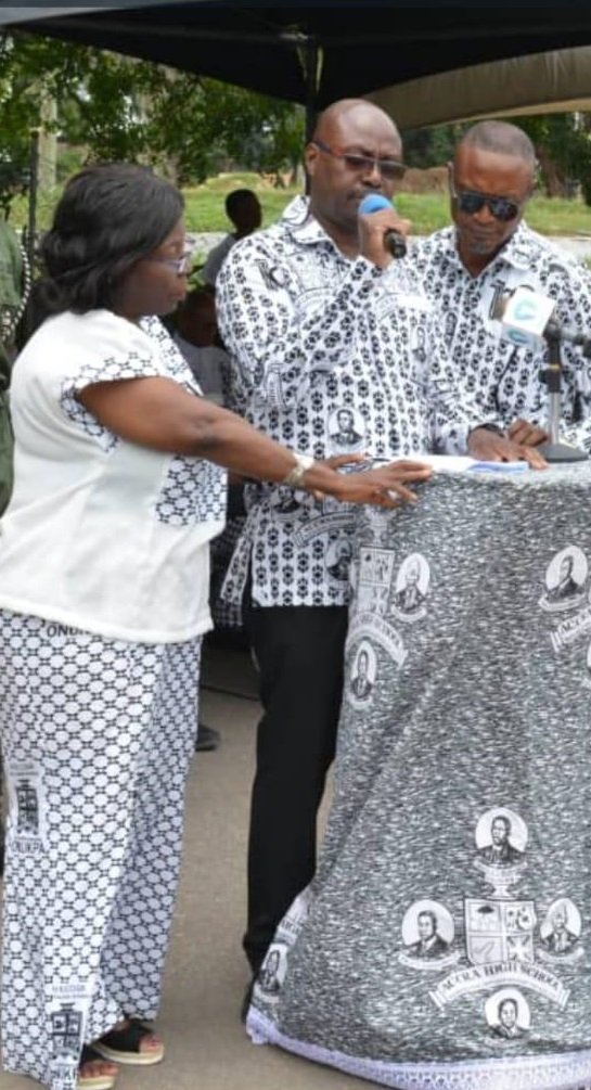 Onukpa Dr Tsatsu Nukunya Chairman of CYG'4 Steering Committee delivering his speech on behalf of CYGs ( 1974,1984, 1994 FOCUS, 1994 SSS 2004 & 2014)