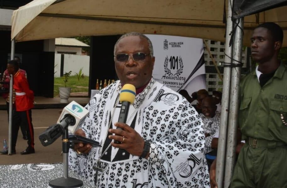 Onukpa Rt Rev Borlabi Bortey delivering a speech
