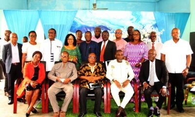 The new and old members with Mr Yaw Boadu Ayeboafo. ( Middle)