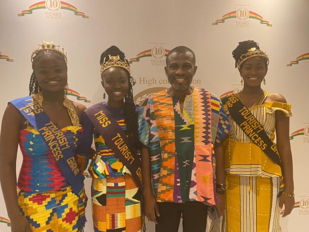 With the Deputy Minister of Tourism, Arts and Culture, Mark Okraku-Mantey