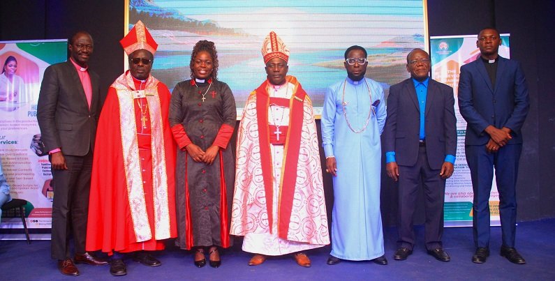 • Rev. Dansu (third from left) with other officiating ministers at the event