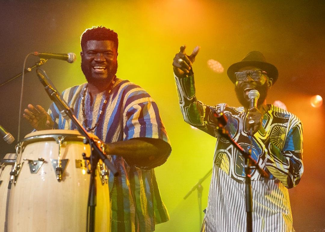 Pat Thomas and Barima Amo in thier elements