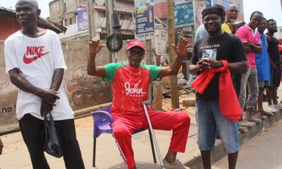 The aged were not left out of the demonstration calling for transparency