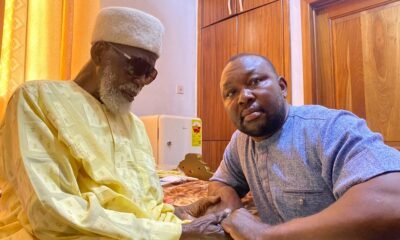 • The National Chief Imam with Mr Mensah at his residence at Fadama