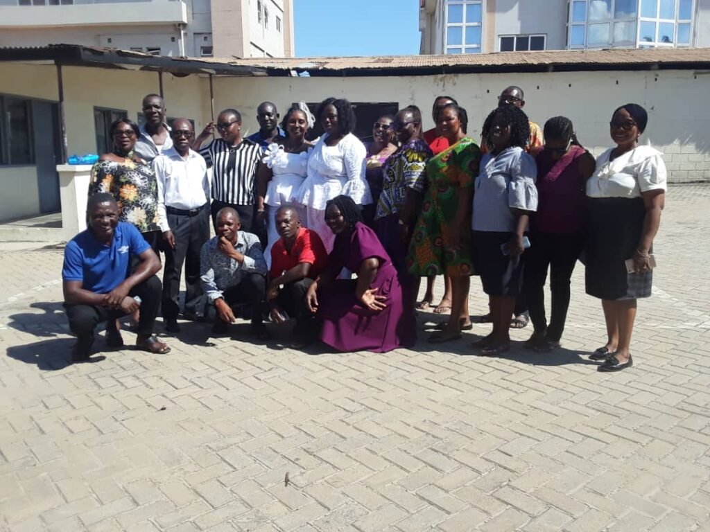 •The staff with Mavis and Naomi
