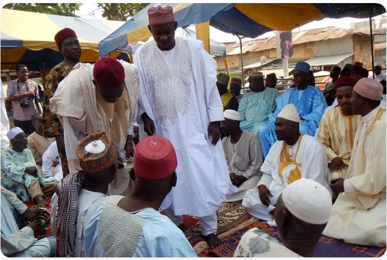 A scene from a muslim marriage in Ghana