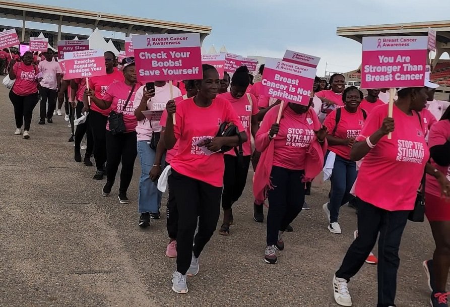 • Some participants embarking on a walk