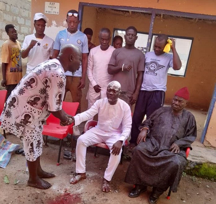 Ibrahim Nii Darku Amponsah’s installed as a family head by Nii Ashittey Tetteh,