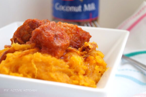 Coconut yam porridge