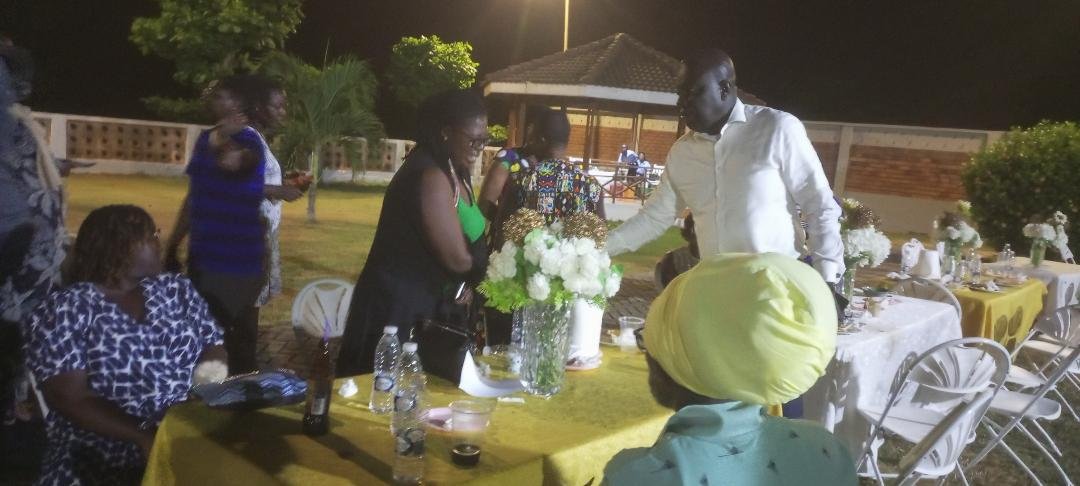 • Mr Amo-Bediako addresses journalists at the press soiree