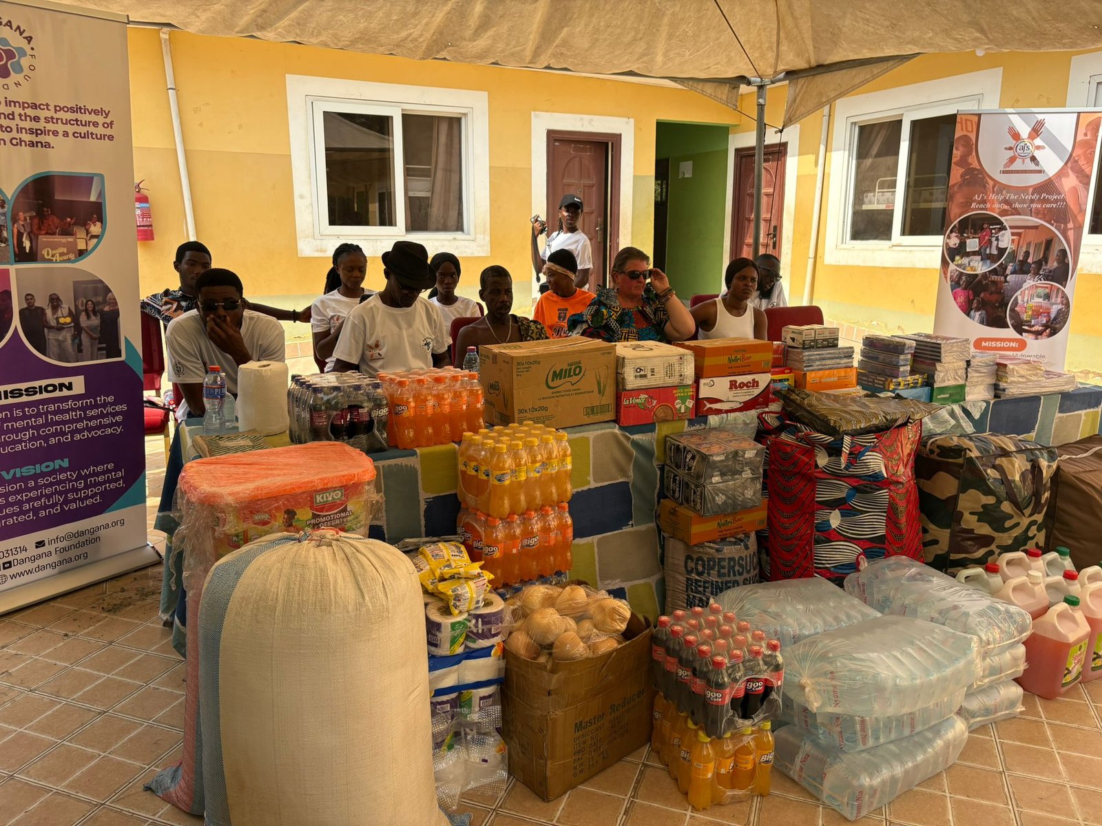• The food items on display