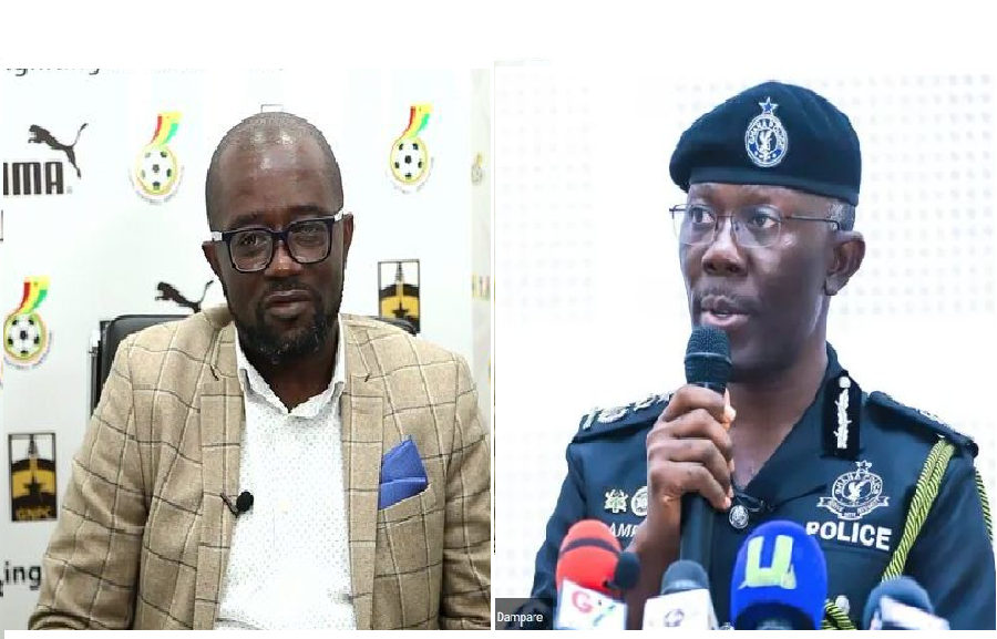 Kurt Okraku —GFA President(lieft), Dr George Akuffo Dampare - IGP(right)