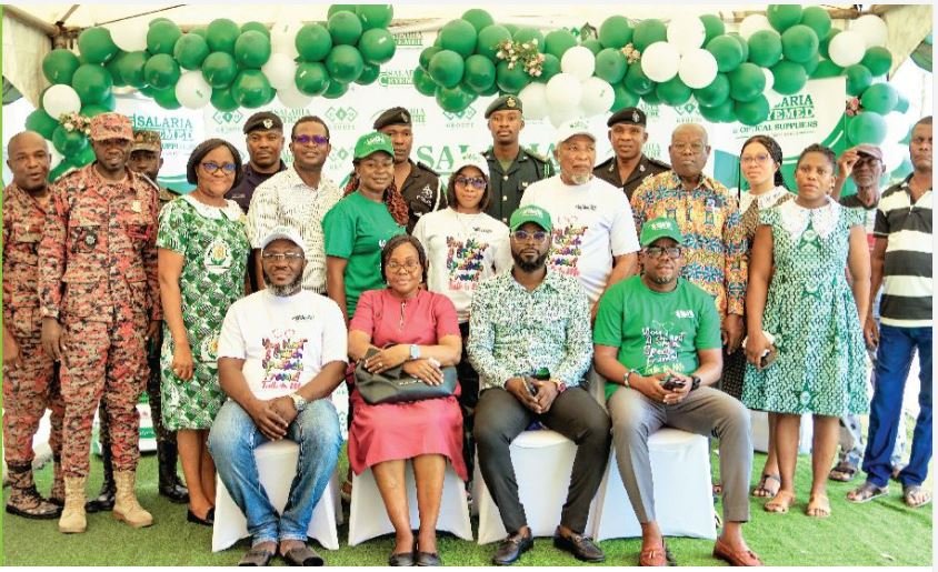 • Dignitaries at the opening of of Salaria Eyemed in a picture