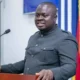 Albert Kwabena Dwumfour addresing the media