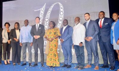 • Dzifa Gomashie (middle) with other dignitaries and management of Kempinski Hotel Photo: Stephanie Birikorang
