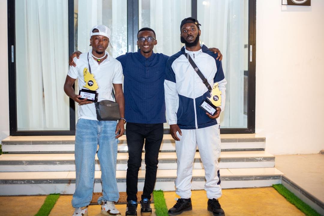 • Emmanuel Ampaabeng with Ghanaian artiste