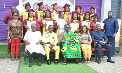 Nll Abossey Okai lll (sitting middle) with Mrs Dorcas Oblikai Adomako (second right) and others invited guest. Photo: Lizzy Okai