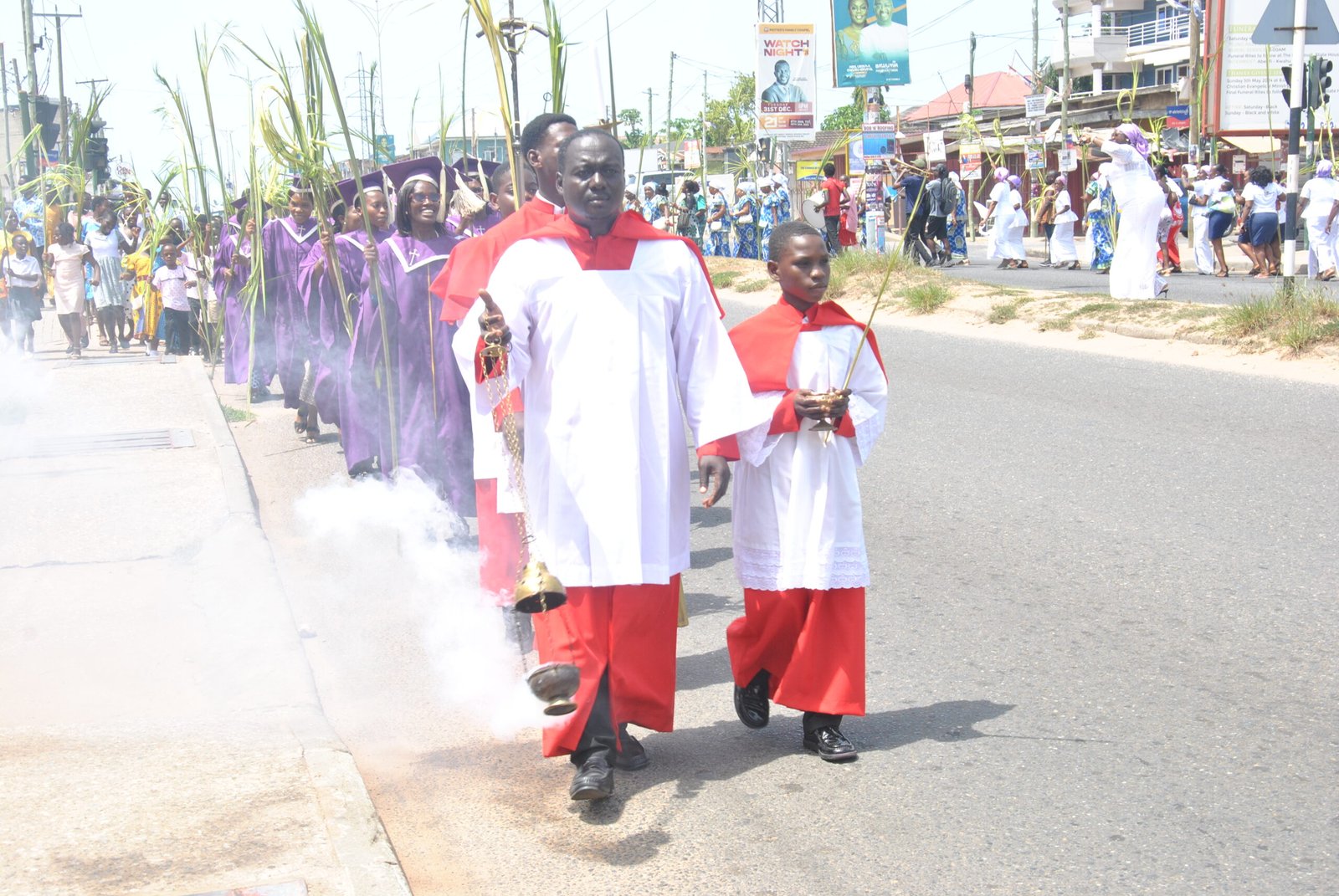 • St Augustine Anglican church Dansoman in a procession Photos: Elizabeth Okai