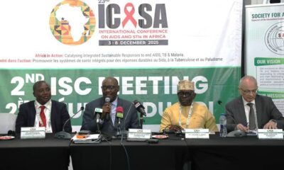 The leadership of ICASA addressing the media
