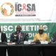 The leadership of ICASA addressing the media
