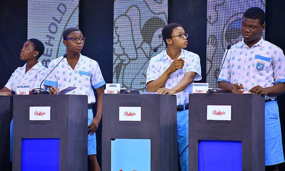 Ama Nyanta, Awadzi Worlanyo, Ariel Naatu, and Asante Emmanuel on stage