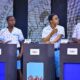 Ama Nyanta, Awadzi Worlanyo, Ariel Naatu, and Asante Emmanuel on stage