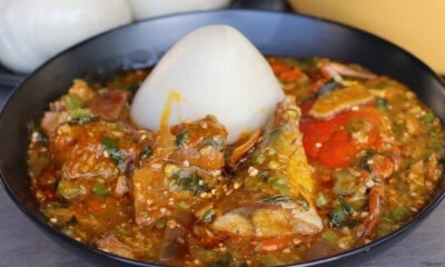 Banku and Okro stew