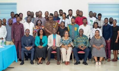Dr Kasim Abdulai (third from left) , Dr Charity Binka(third from right) in a group photo with the participant