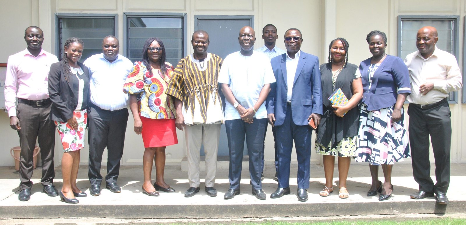 • Dr. Wilfred Ochan (fitth from right) with Mr. Martin Adu-Owusu [fourth from right] and Staff UNFPA and NTC after the meeting Photo: Okai Elizabeth