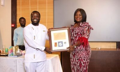 • Mr Kofi Atta Kakra Kusi being honoured