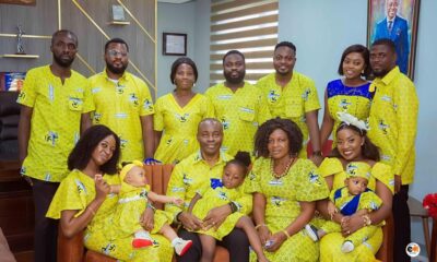 Rev Mrs Bentil (seated second from right) and family