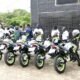 • Some of the motorbikes donated to the church