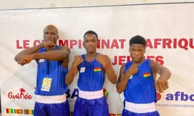 The Black Rockets trio, from left Desmond Pappoe, Mathias Ashitey and George Dowuona