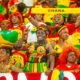 Some Ghanaians jubilating after Black Stars win
