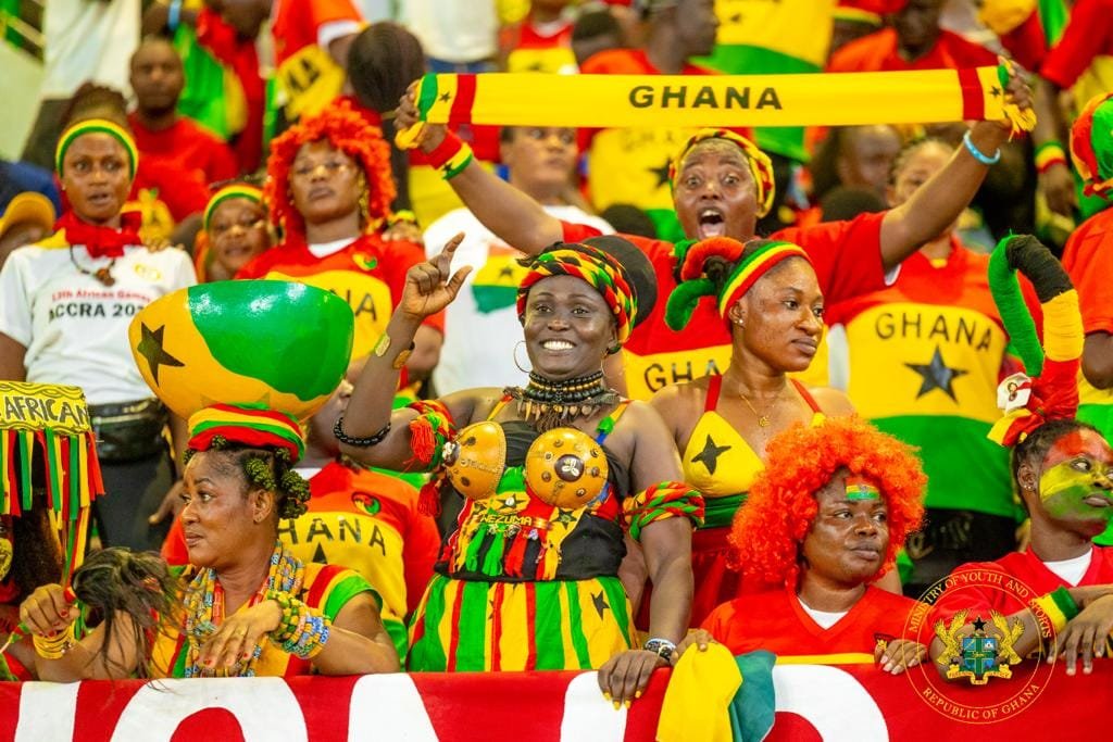 Some Ghanaians jubilating after Black Stars win