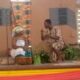 A scene in a play performance by Ebenezer Secondary School