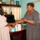 Mrs Georgina N.M Quaittoo interacting with Vice Presidential hopeful Rebecca Ekpe (Photo Elizabeth Okai)