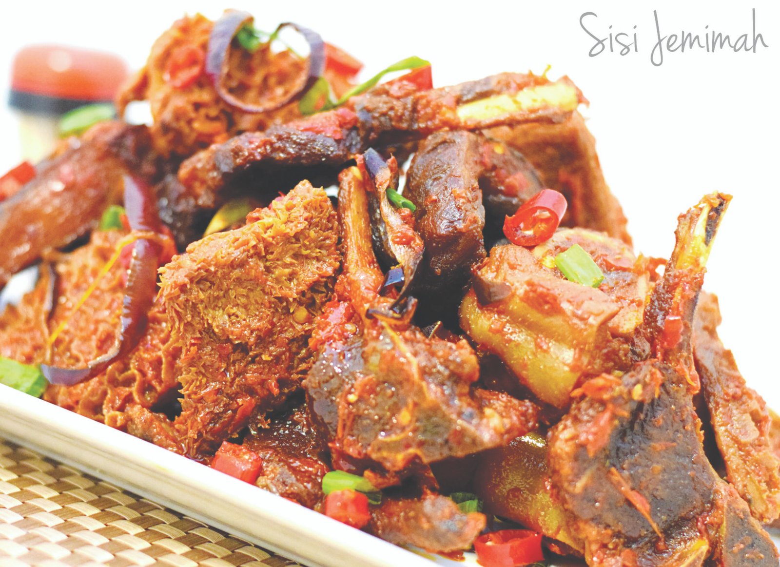 Peppered meat