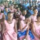 •• MSteumdebnetrss oinf Aa dgarkoluup S pHicStu aret Adaklu-Waya being educated on the project