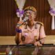 Yayra Ashong Mettle adressing some of the officers