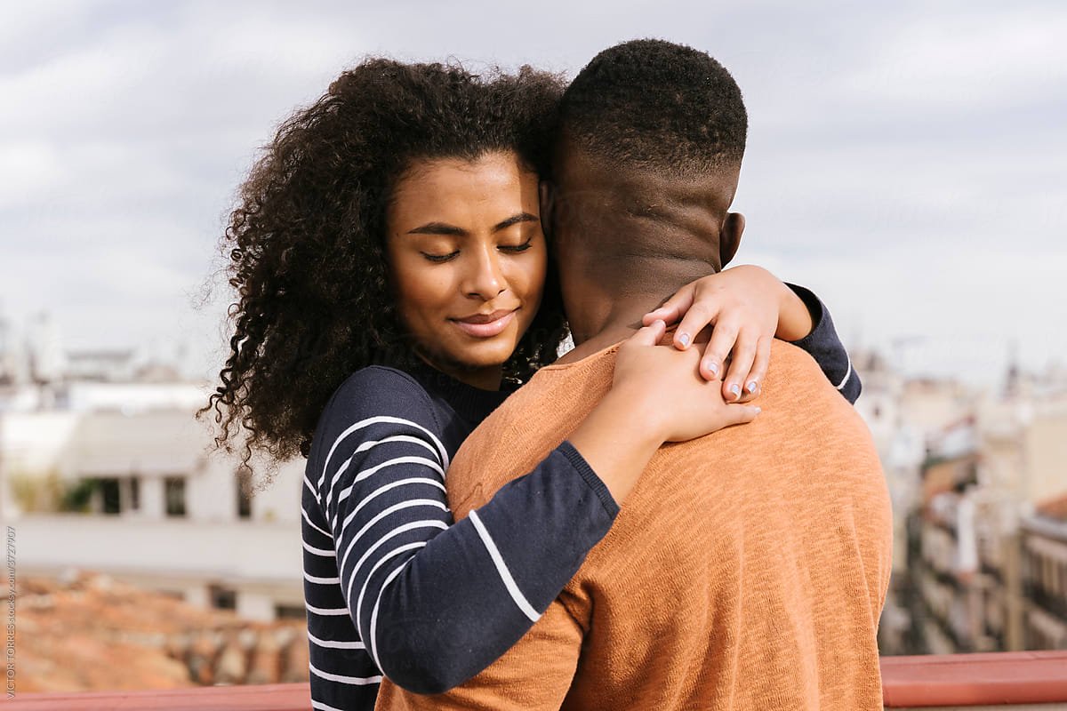 • A simple hug can strengthen a couple’s bond.